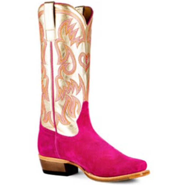 MACIE BEAN - WOMEN'S GOLDEN HAZE WESTERN BOOTS - SNIP TOE - PINK